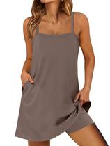 Vestido de tênis ANRABESS 2025 Summer Casual Coffee para mulheres