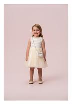 Vestido de tule com bordado paetê petit cherie Vestido de tule com bordado paetê petit cherie