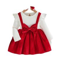 Vestido De Veludo Dourado Com Manga Longa E Borda De Renda Para Meninas, Elegante E Fashionável Para Vestido De Veludo Dourado Com Manga Longa E Borda De Renda Para Meninas, Elegante E Fashionável Para