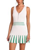 Vestido de verão ABOCIW 2026 vintage com zíper para mulheres