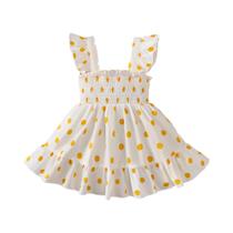 Vestido De Verão Com Poás E Pregas Para Meninas Com Suspensório E Faixa Para Cabeça Para Idades De 0 Vestido De Verão Com Poás E Pregas Para Meninas Com Suspensório E Faixa Para Cabeça Para Idades De 0