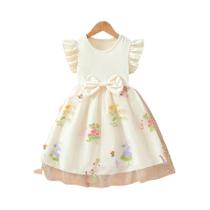 Vestido De Verão Estilo Princesa Para Meninas, Saia De Malha Casual Sem Mangas, Roupas Infantis Vestido De Verão Estilo Princesa Para Meninas, Saia De Malha Casual Sem Mangas, Roupas Infantis