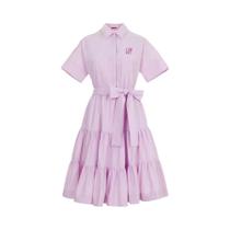 Vestido De Verão Feminino Para Escritório, Elegante, Manga Longa, Cor Sólida, Casual, Solto, Com