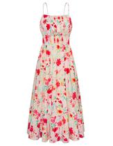 Vestido de verão GRACE KARIN 2025 sem mangas Flowy Floral Maxi