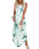 Vestido de verão Jeqeocafy 2025 Summer Beach sem mangas, maxi com bolsos Vestido de verão Jeqeocafy 2025 Summer Beach sem mangas, maxi com bolsos