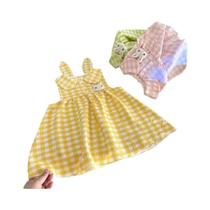 Vestido De Verão Para Meninas Com Gola Peter Pan E Orelhas De Coelho, Vestido De Princesa Fofo Para