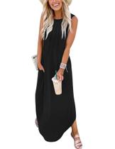 Vestido de verão Zeagoo Casual Loose Fit Maxi Dress para mulheres