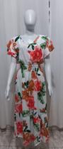 Vestido de Viscose Florido Vestido de Viscose Florido
