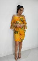 Vestido diana est. mostarda Vestido diana est. mostarda
