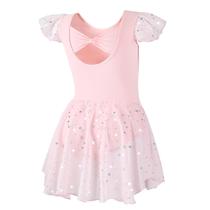 Vestido DIPUG para Meninas com Collant de Ballet Rosa e Mangas com Babados XS Vestido DIPUG para Meninas com Collant de Ballet Rosa e Mangas com Babados XS