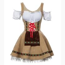 Vestido Dirndl Alemão Bávaro - Fantasia Tradicional para Oktoberfest e Festivais