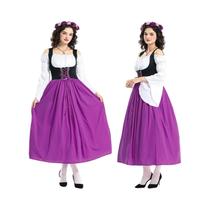 Vestido Dirndl Alemão Feminino Adulto, Fantasia Medieval De Empregada Para Oktoberfest, Carnaval E Vestido Dirndl Alemão Feminino Adulto, Fantasia Medieval De Empregada Para Oktoberfest, Carnaval E