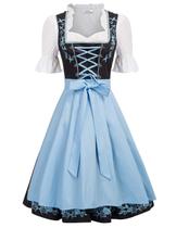 Vestido Dirndl JASAMBAC Oktoberfest Beer Wench 2XL preto Vestido Dirndl JASAMBAC Oktoberfest Beer Wench 2XL preto