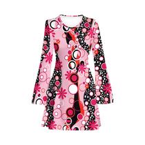 Vestido Disco Boêmio Floral Dos Anos 70 Para Mulheres, Fantasia De Férias Hippie