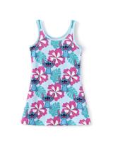 Vestido Disney Lilo & Stitch Toddler Girl com estampa havaiana 8-9Y Vestido Disney Lilo & Stitch Toddler Girl com estampa havaiana 8-9Y