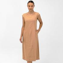 Vestido Diva Menina Midi Manga Curta Feminino Vestido Diva Menina Midi Manga Curta Feminino