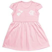 Vestido do Flamengo Infantil Canelado Oficial Torcidababy Vestido do Flamengo Infantil Canelado Oficial Torcidababy