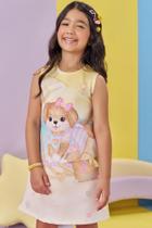 Vestido Dog em Fly Tech Amarelo-KUKIÊ