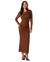 Vestido drapeado tule formitz feminino ref: for13914 Vestido drapeado tule formitz feminino ref: for13914