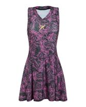 Vestido Drop Shot Nicole 2.0 Rosa/Preto