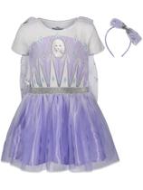 Vestido e bandana para meninas Disney Frozen Queen Elsa Vestido e bandana para meninas Disney Frozen Queen Elsa