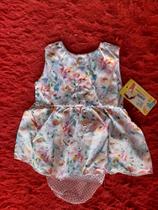 Vestido e calcinha tecido de seda e tricoline