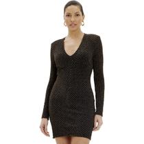 Vestido Easy Lança Perfume Decote V In24 Preto Feminino