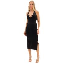 Vestido Easy Lança Perfume Super Mid Pr25 Preto Feminino