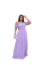 Vestido elastex longo de tecido viscolinho com forro