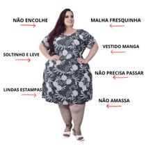 Vestido Elegante Feminino Liganete Estampado Plus Size Pronta Entrega