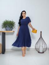 Vestido Elegante Feminino Maxmid Evangelica Cristã Viscose COR:VERDETAMANHO:M