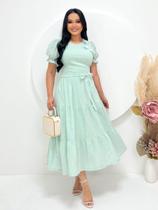 Vestido Elegante Midi Soltinho Evangélico Vestido Elegante Midi Soltinho Evangélico