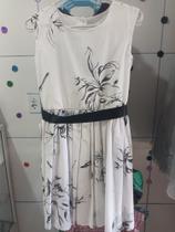 Vestido em algodão infantil, estampado tam 08 Vestido em algodão infantil, estampado tam 08