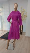 Vestido em cetim alfaiataria rosa pink tam. M munnah