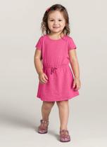 Vestido em cottom com efeito brilho infantil menina Brandili