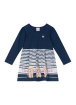 Vestido em cotton infantil menina Brandili