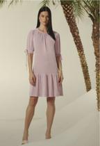 Vestido em malha curto cholet Vestido em malha curto cholet