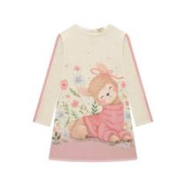 Vestido em Malha Fresh (Acompalha Bolsa) 79346 Kukiê Infantil Menina Vestido em Malha Fresh (Acompalha Bolsa) 79346 Kukiê Infantil Menina