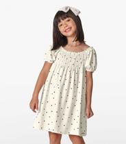 Vestido em Molecotton De Vicose Lurex Trick Nick Off White Vestido em Molecotton De Vicose Lurex Trick Nick Off White