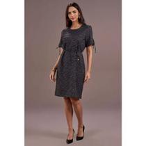 Vestido Em Poá Preto De Bolinhas Miravest Plus Size - MGR Boutique