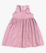 Vestido em Popeline Rovi Kids Rosa