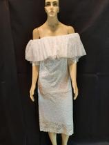 Vestido em renda e malha. (Tam: P/M)