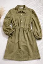 Vestido em Sarja Lilimoon verde