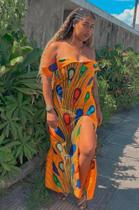 Vestido em tecido Africano - estúdio Afro Guiné-Bissau
