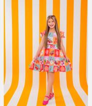 Vestido em tecido crepe - Tamanhos 2 ao 14