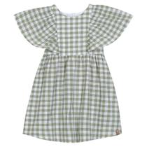 Vestido em Tecido Plano Xadrez - Nini Bambini