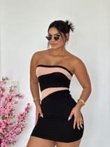 Vestido em tricô modal tora que caia Vestido em tricô modal tora que caia