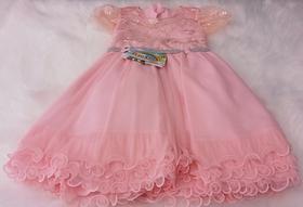 Vestido em tule rosa