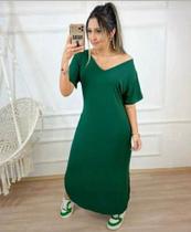 Vestido em viscose longo Vestido em viscose longo