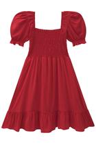 Vestido em Viscose Texturizada M/C Vicvicky 53614